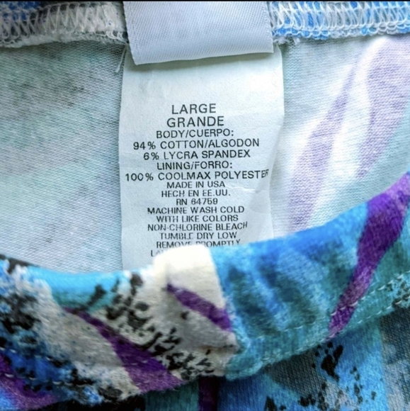 Vintage 80s/90s spandex shorts neon Jazzercise size Large women's the Body Co. - Picture 3 of 5